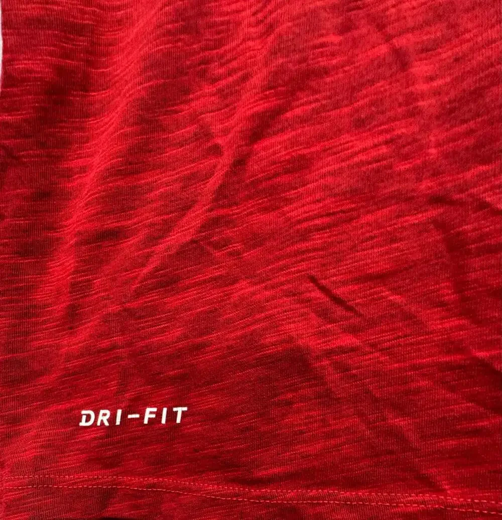 Nike Men's Dri-FIT Slub Graphic Swoosh T-Shirt Red Style 923532-657